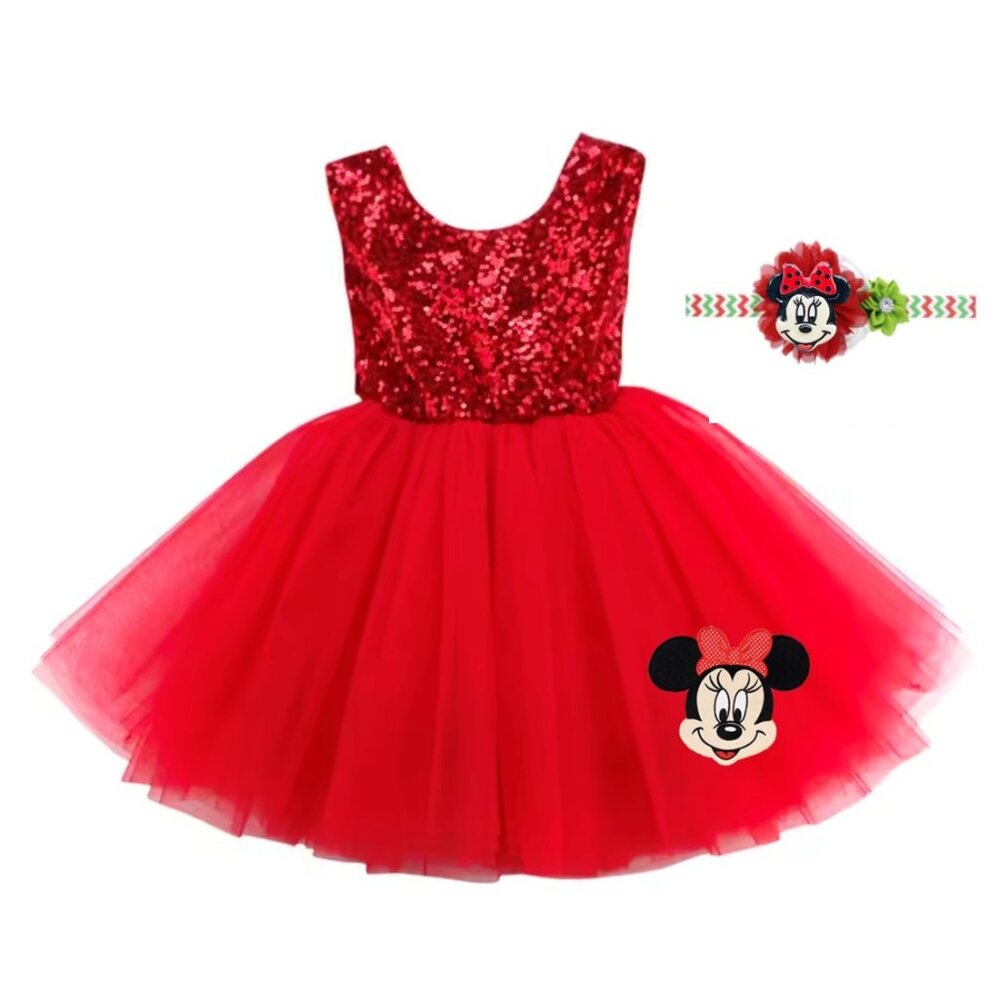 Minnie Mouse Dress Smash Cake Birthday Minnie Mouse Clothes Disney Dress - Picture 2 of 5